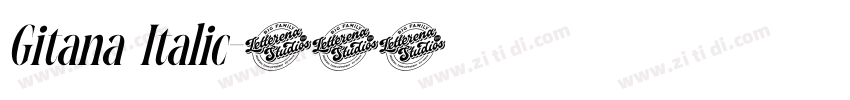 Gitana Italic字体转换 Gitana Italic字体转换